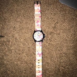 quartz floral watch